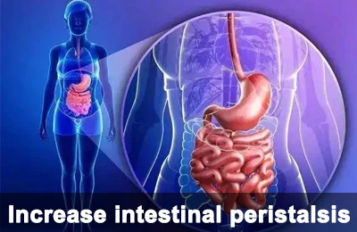 Increase intestinal peristalsis Increase intestinal peristalsis