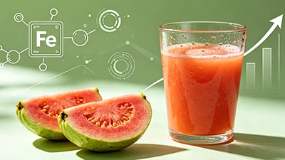 Guava Juice + Jern øger hæmoglobin med 1,3 G/dL hos anæmiske kvinder
